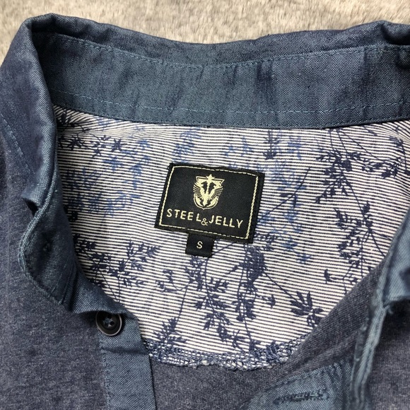 Steel and Jelly Gray Polo Shirt Men’s Small - Picture 5 of 8